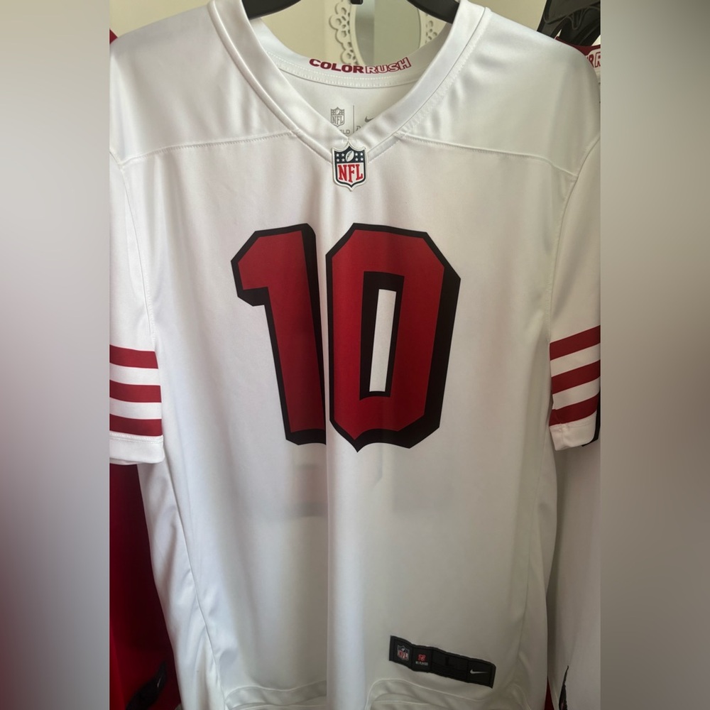 NFL White and Red Jersey
